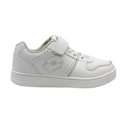 Zapatilla Escolar Niño Lotto - BTS Basket Blanco