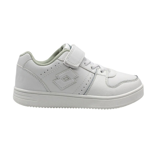 Zapatilla Escolar Niño Lotto - BTS Basket Blanco