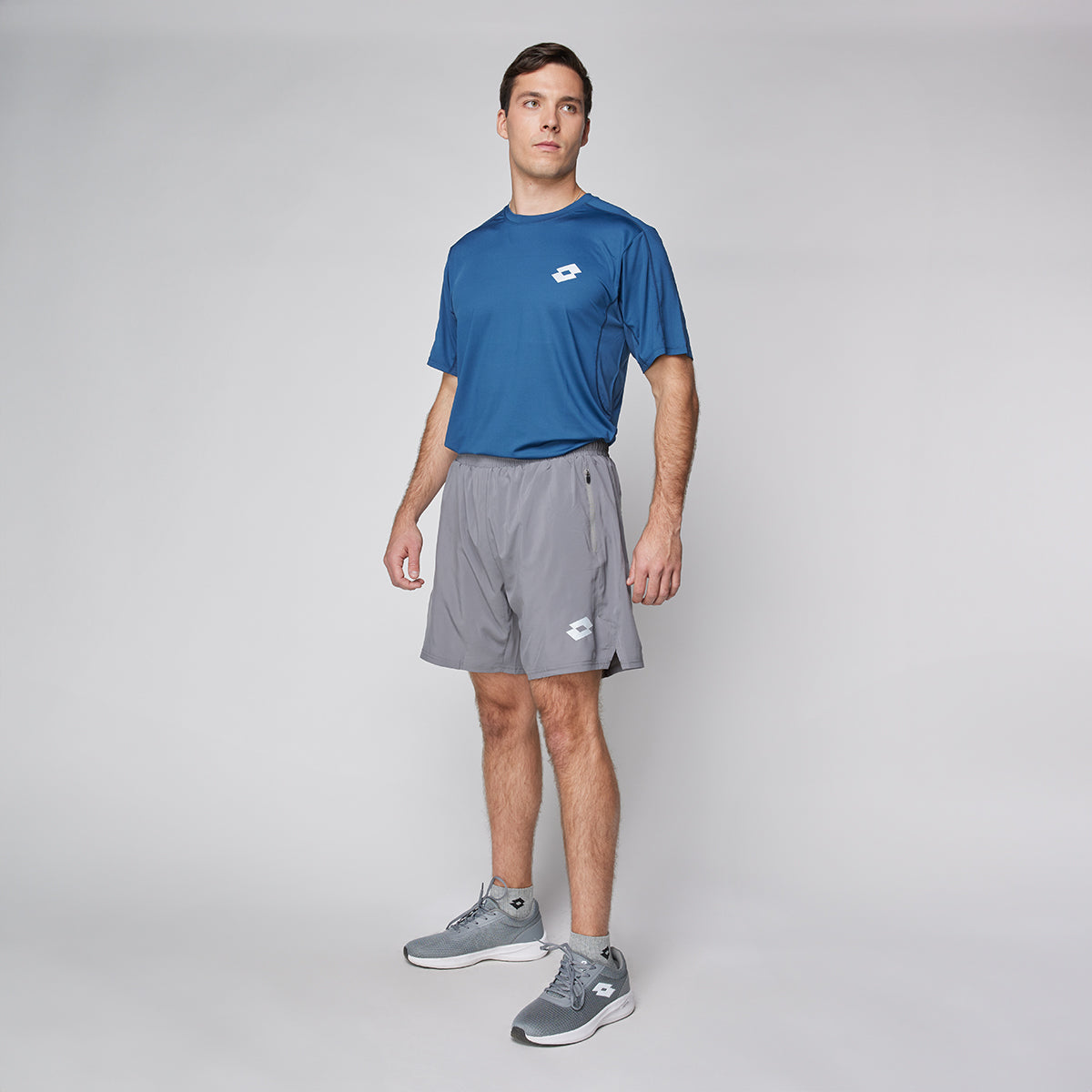 Short Deportivo Hombre Lotto - Milán Gris