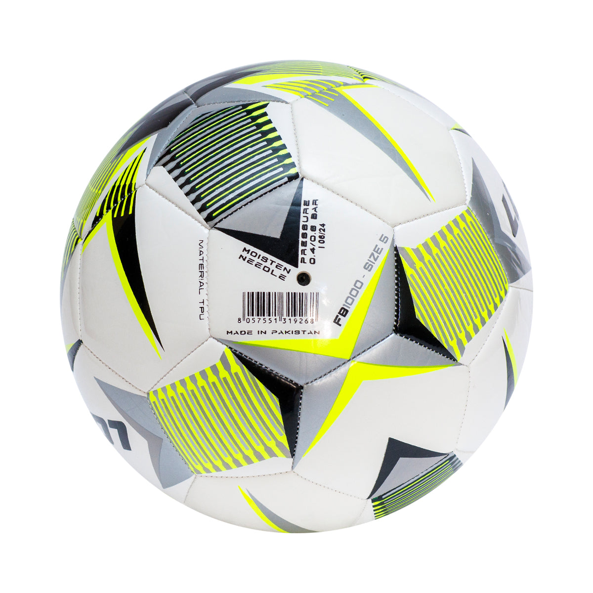 Balón de Fútbol  1000 Nro. 5 Blanco-Amarillo-Negro-Unisex