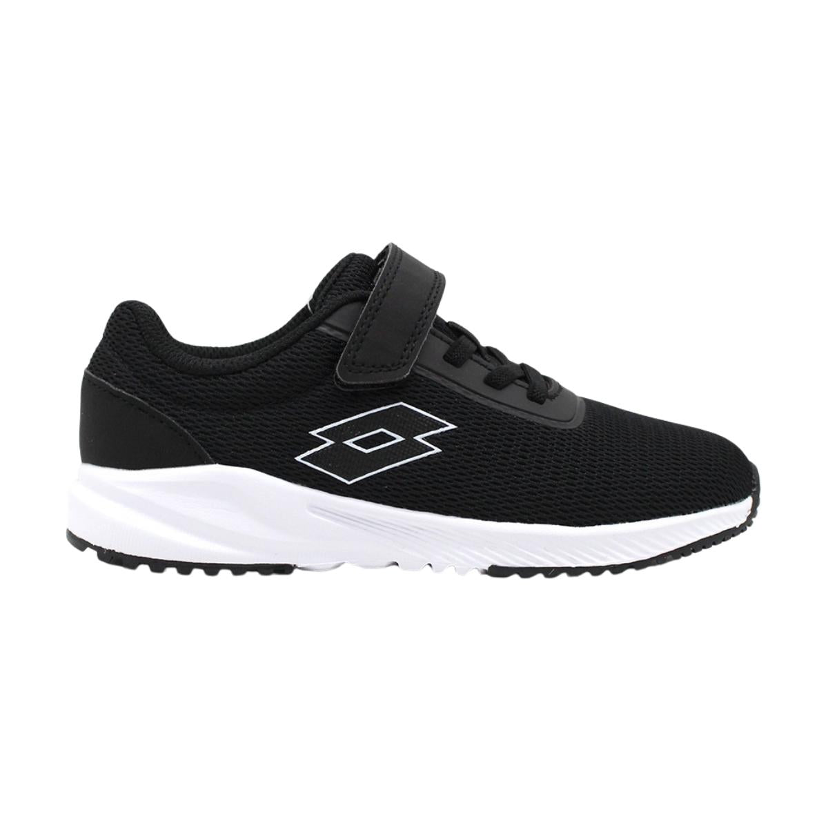 Zapatilla Running Niño Lotto - Challenge Negro Blanco