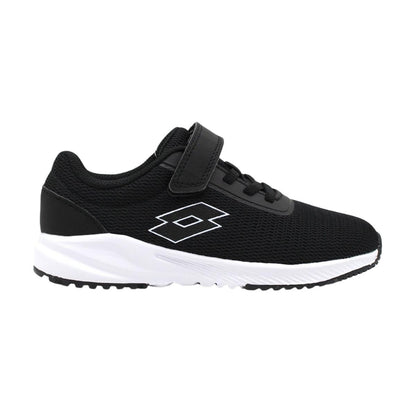 Zapatilla Running Niño Lotto - Challenge Negro Blanco