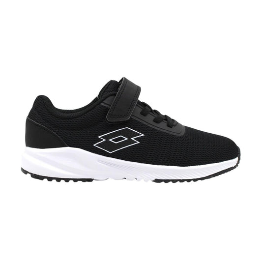 Zapatilla Running Niño Lotto - Challenge Negro Blanco