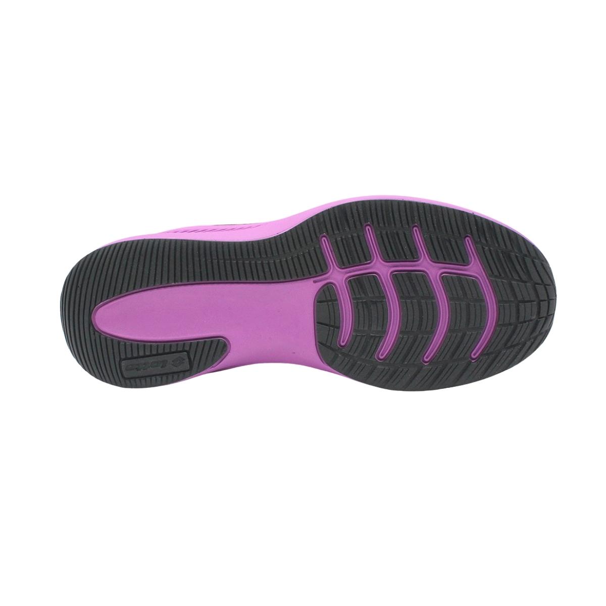 Zapatillas Running Mujer Lotto - Challenge Negra Morada