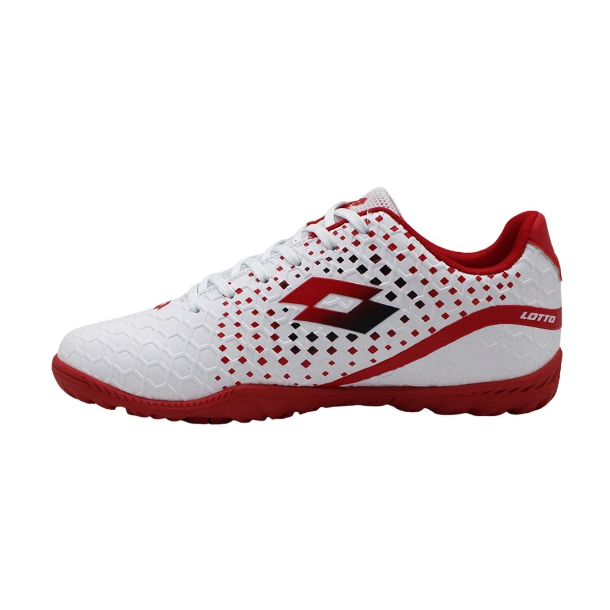 Zapato de Baby Fútbol  Hombre Lotto - Zenda  TF Blanco Rojo