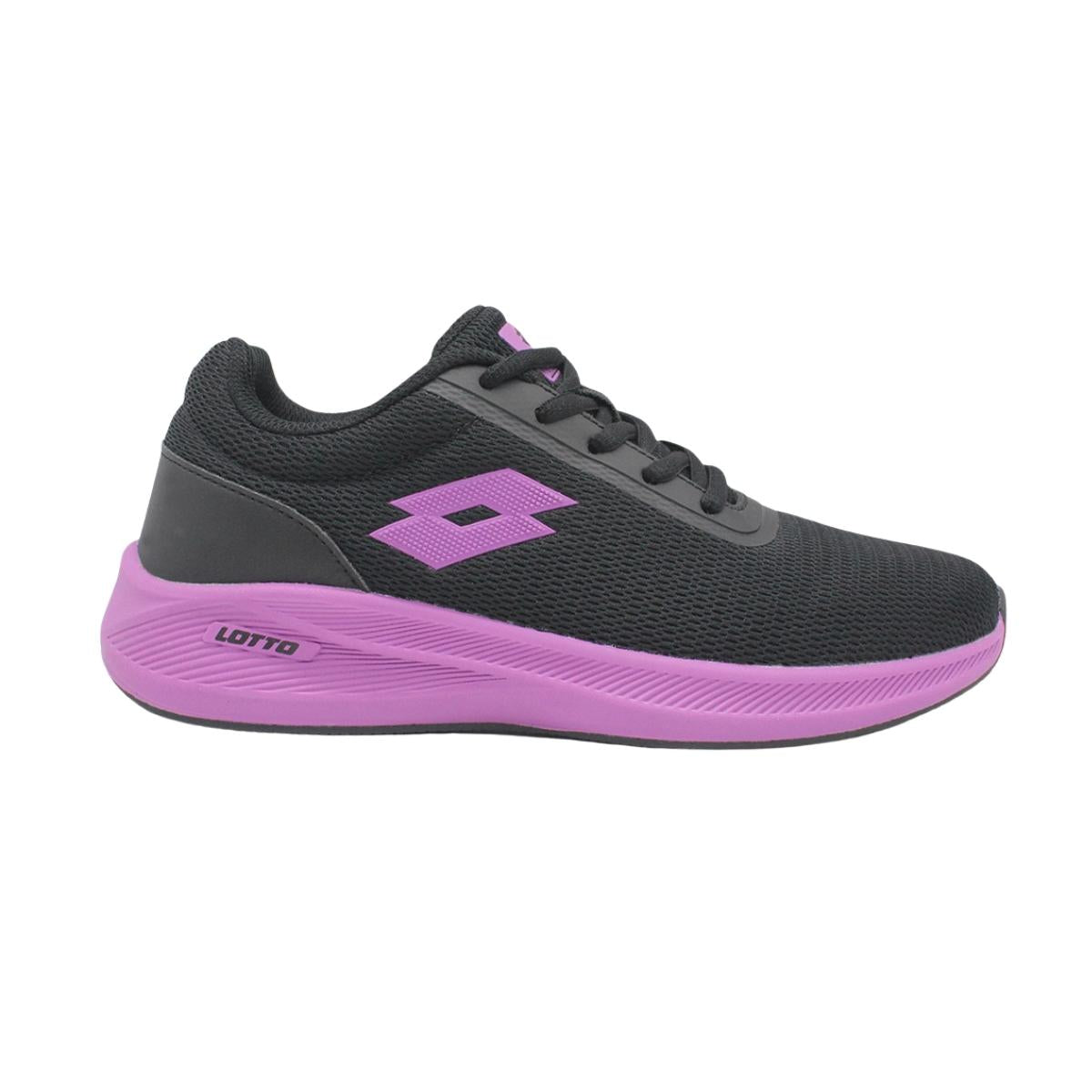 Zapatillas Running Mujer Lotto - Challenge Negra Morada