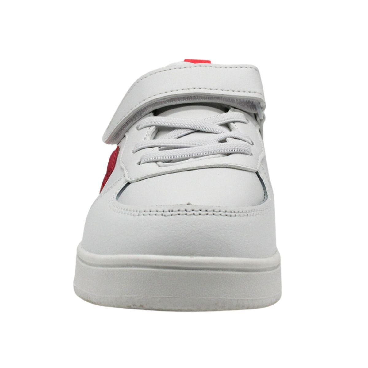 Calzado Urbano Niño Lotto - Basket Blanco Rojo