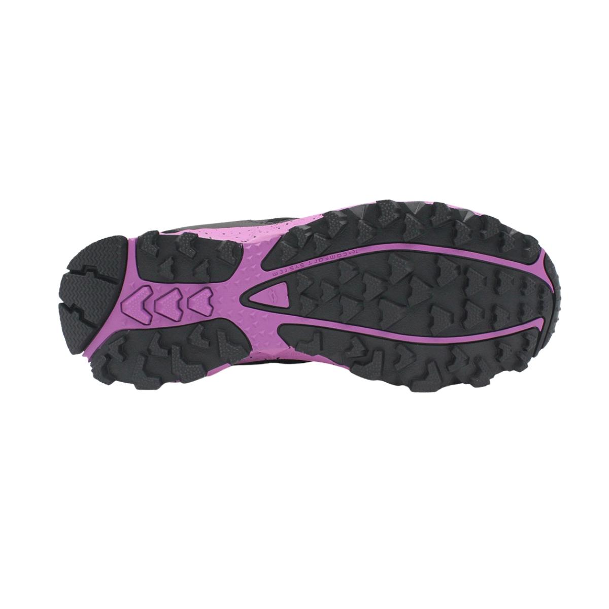 Zapato Outdoor Mujer Lotto - Bolsena - Negro Rosado