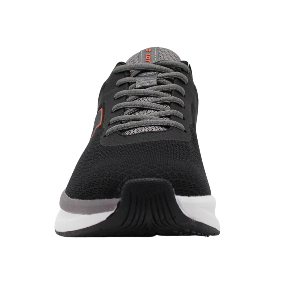 Zapatilla Running Hombre Lotto - Velocita Negro Naranjo