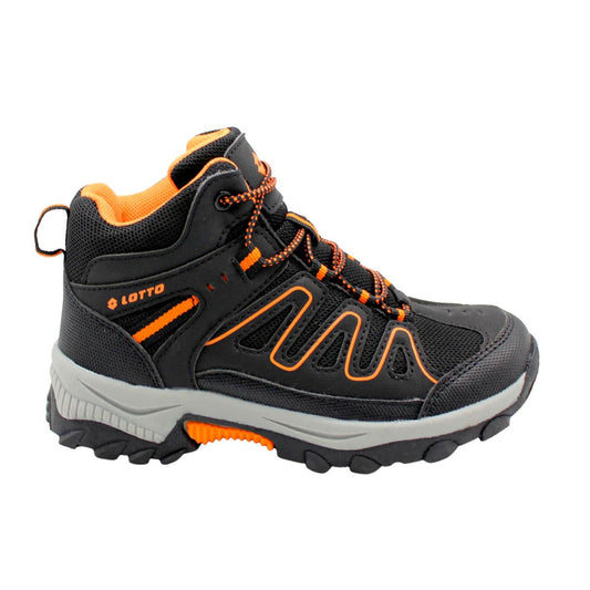 Zapatilla Outdoor Niña Lotto - Cortina HC Negro Naranjo