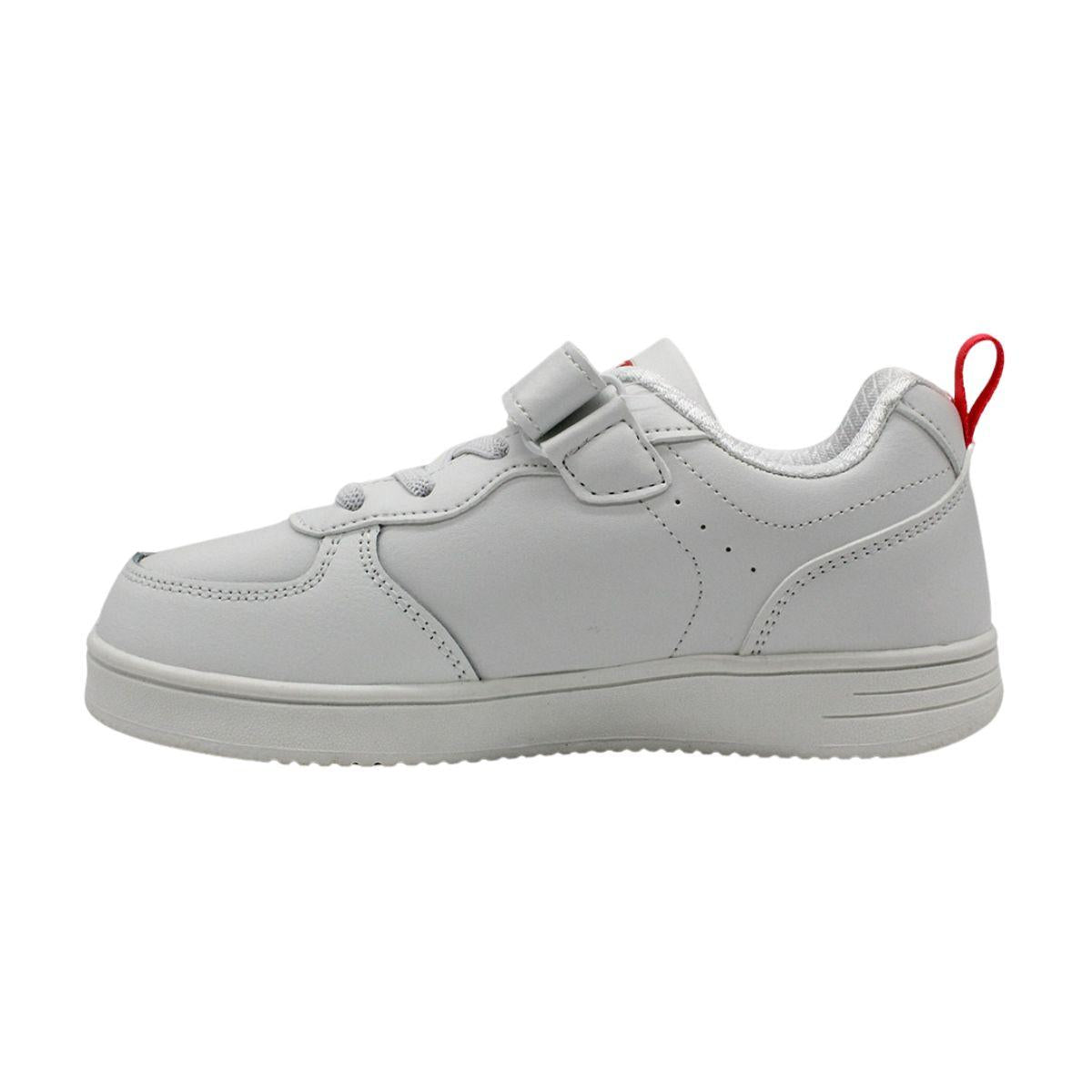 Calzado Urbano Niño Lotto - Basket Blanco Rojo