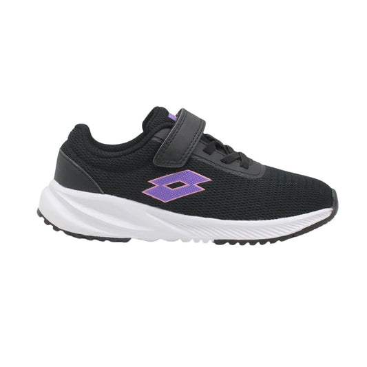 Zapatilla Running Niño Lotto - Challenge Negro Morado