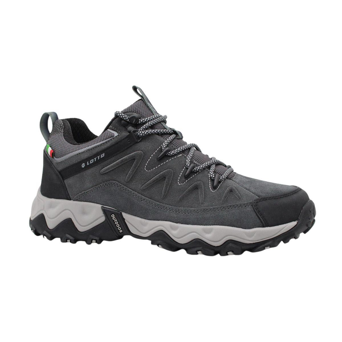 Zapato  Outdoor  Hombre Lotto - Solaro Gris Negro