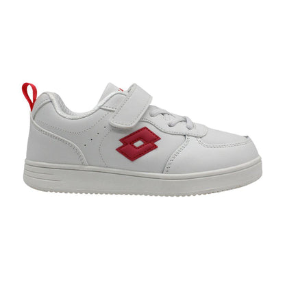 Calzado Urbano Niño Lotto - Basket Blanco Rojo