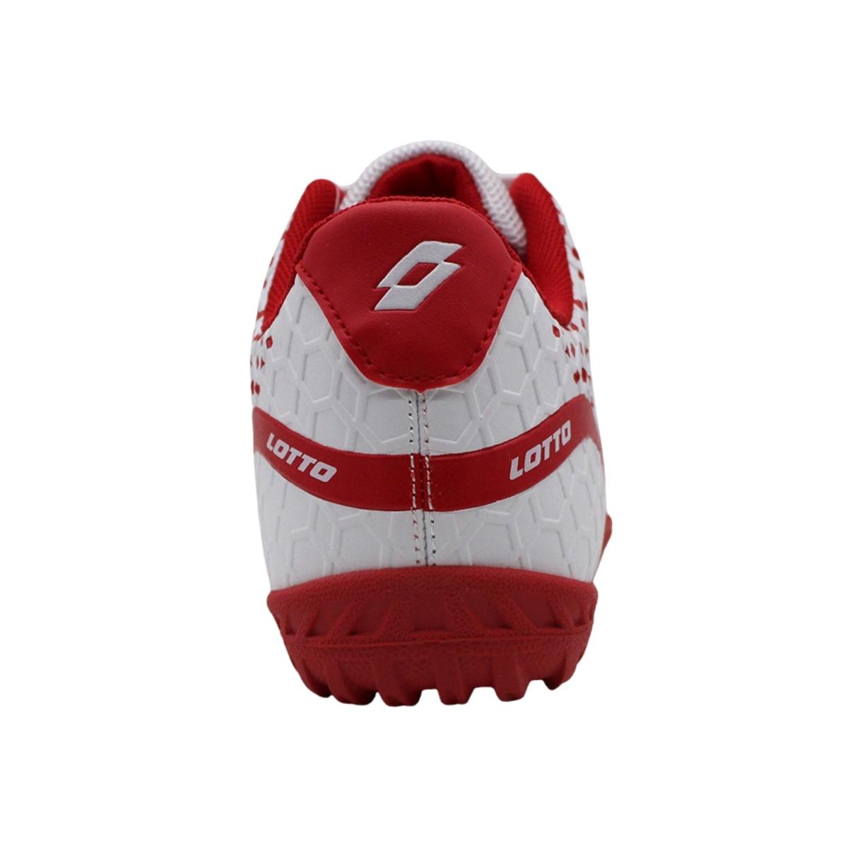 Zapato de Baby Fútbol  Hombre Lotto - Zenda  TF Blanco Rojo
