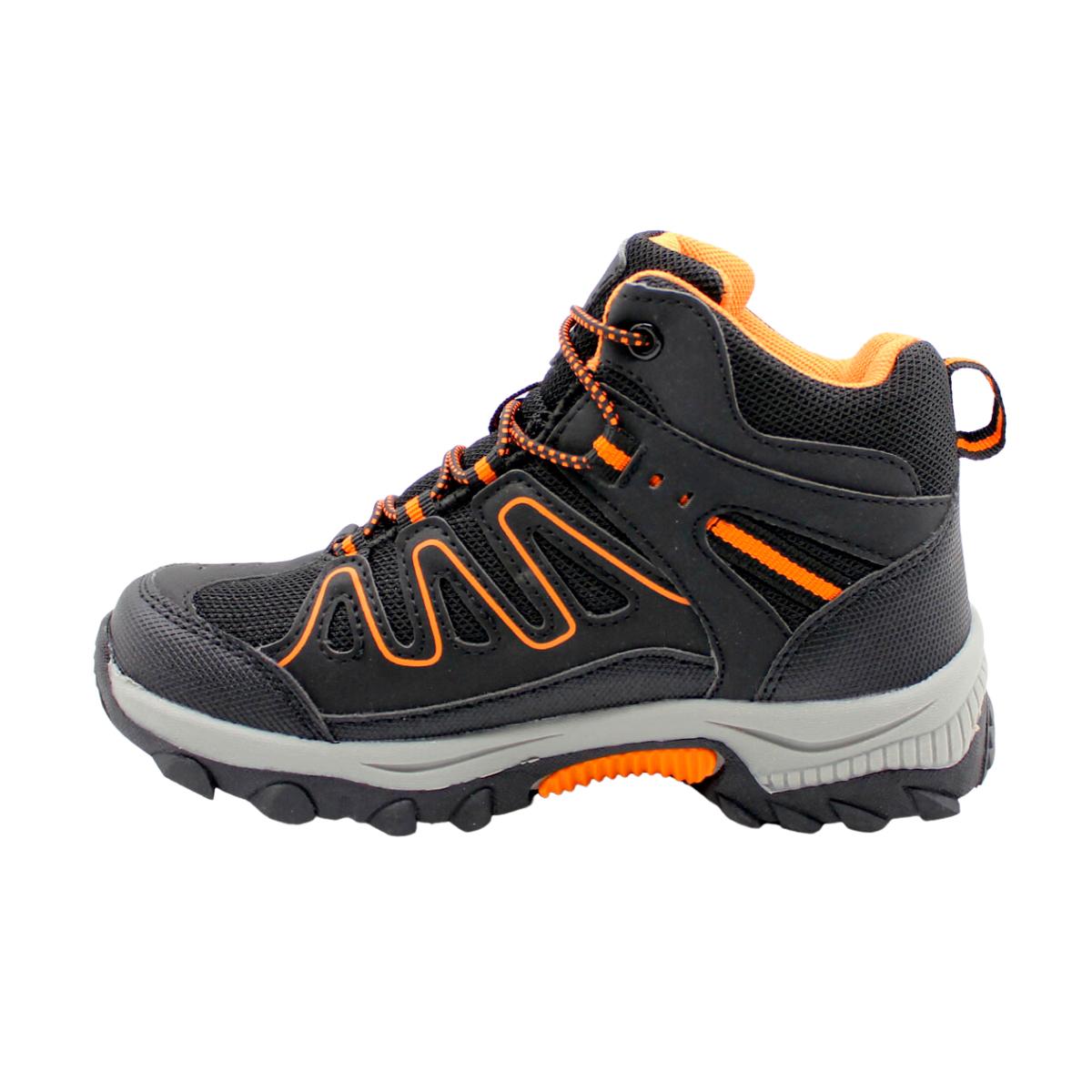 Zapatilla Outdoor Niña Lotto - Cortina HC Negro Naranjo