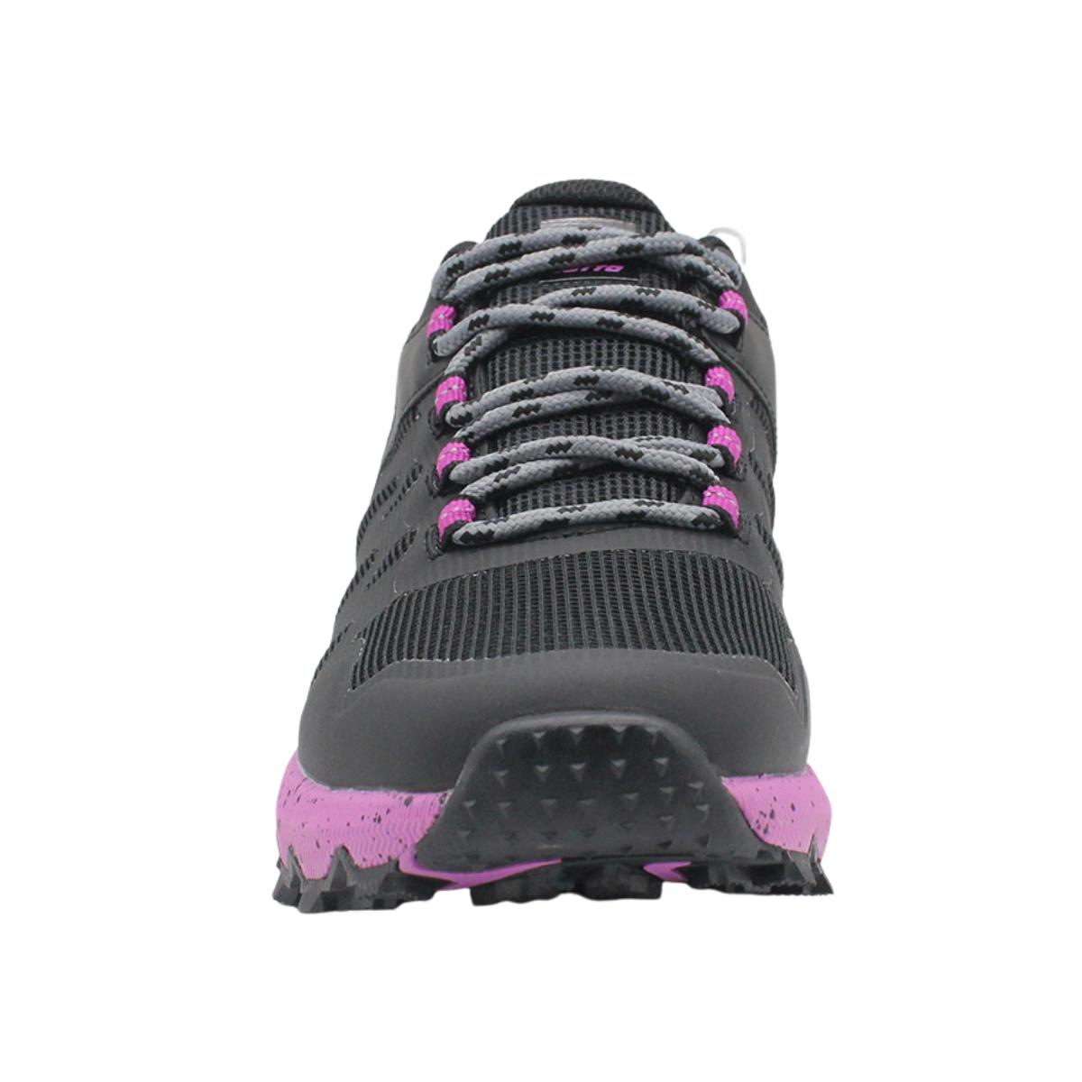 Zapato Outdoor Mujer Lotto - Bolsena - Negro Rosado