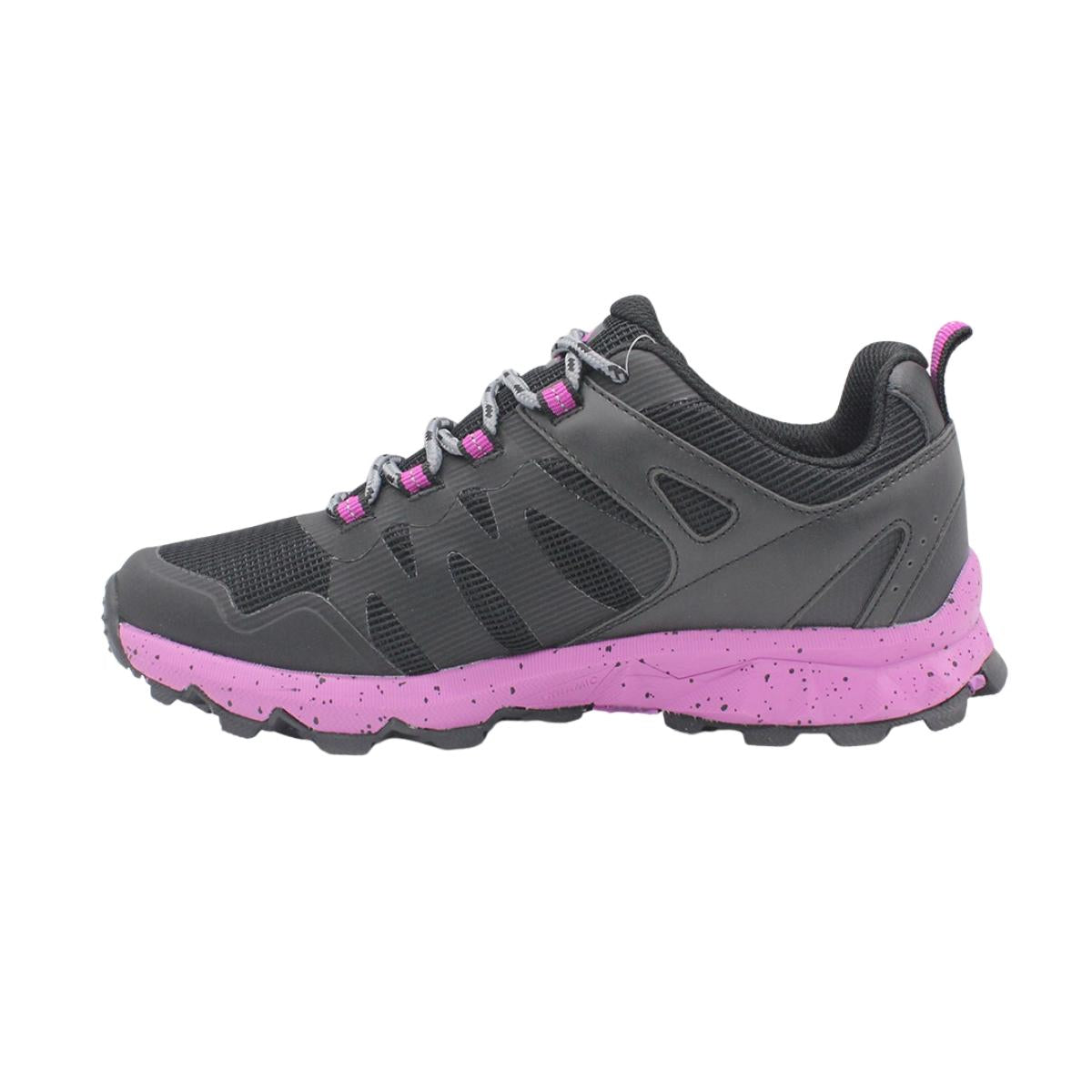 Zapato Outdoor Mujer Lotto - Bolsena - Negro Rosado