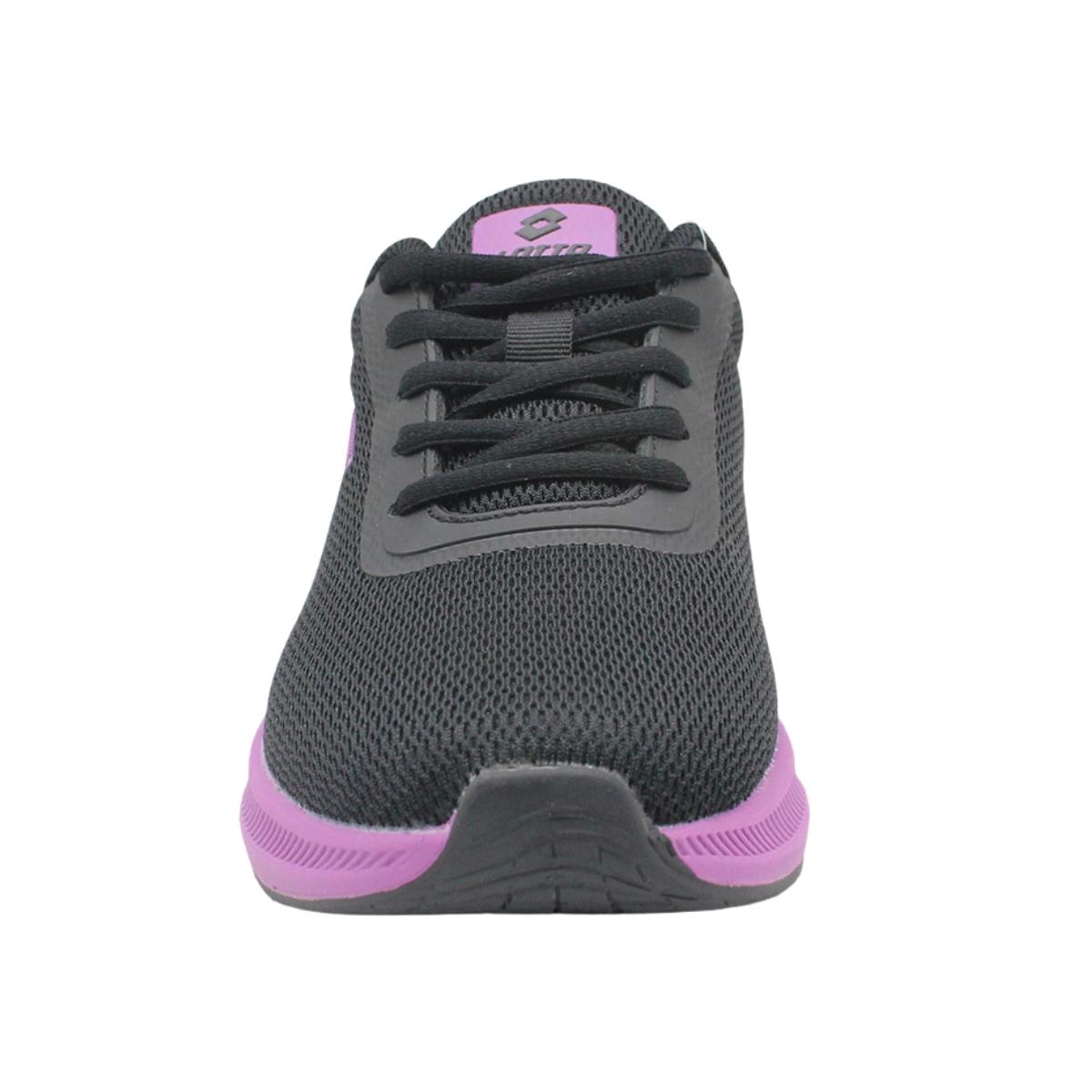 Zapatillas Running Mujer Lotto - Challenge Negra Morada